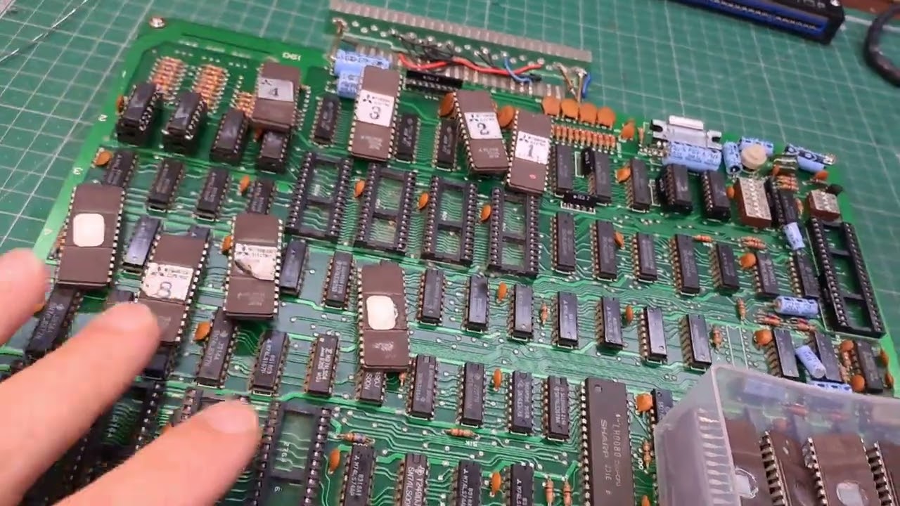 Reparação PCB Arcade POPEYE bootleg