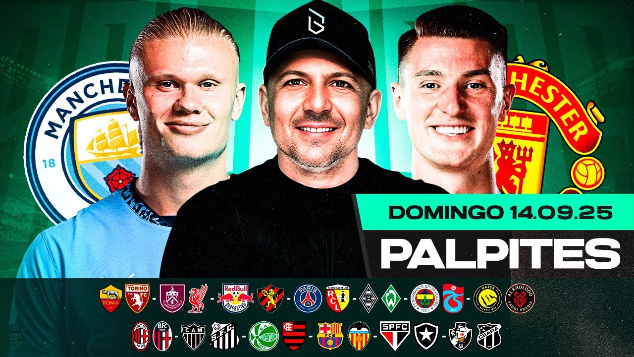 PALPITES DE FUTEBOL PARA O DIA 14 09 2025 (DOMINGO) | Boleiros Tips