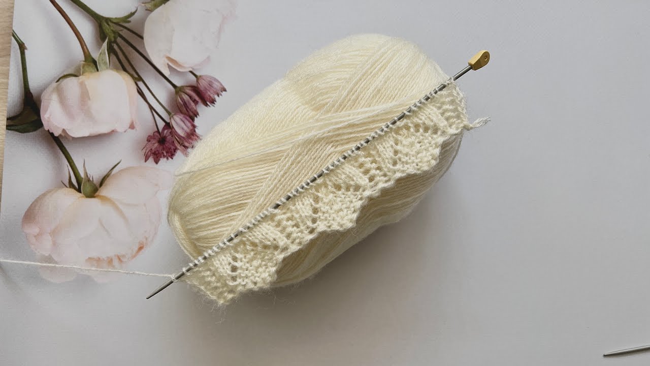 Hem Kolay Hem Gösterişli  Ajurlu İki Şiş Örgü Modeli  #knittingpattern  #handmade #crochet