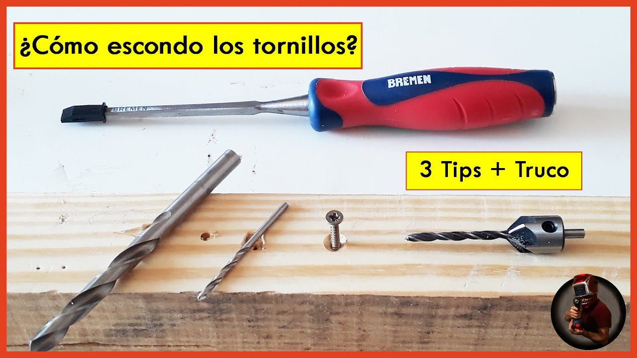 ¿Cómo ESCONDER (disimular) los TORNILLOS en MUEBLES DE MADERA?