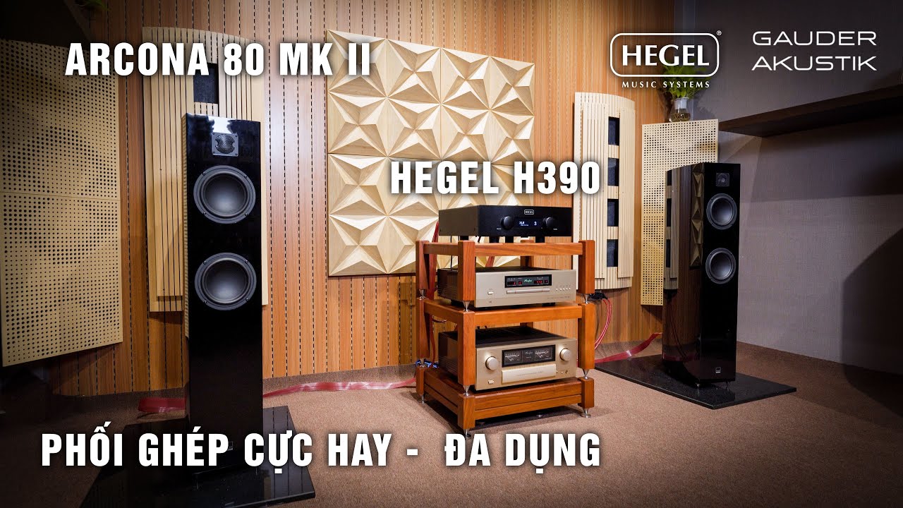 PHỐI GHÉP HAY GIÁ HỢP LÝ | Loa Gauder Akustik Arcona 80 Mkii + Amply Hegel H390 / DAC / Streaming