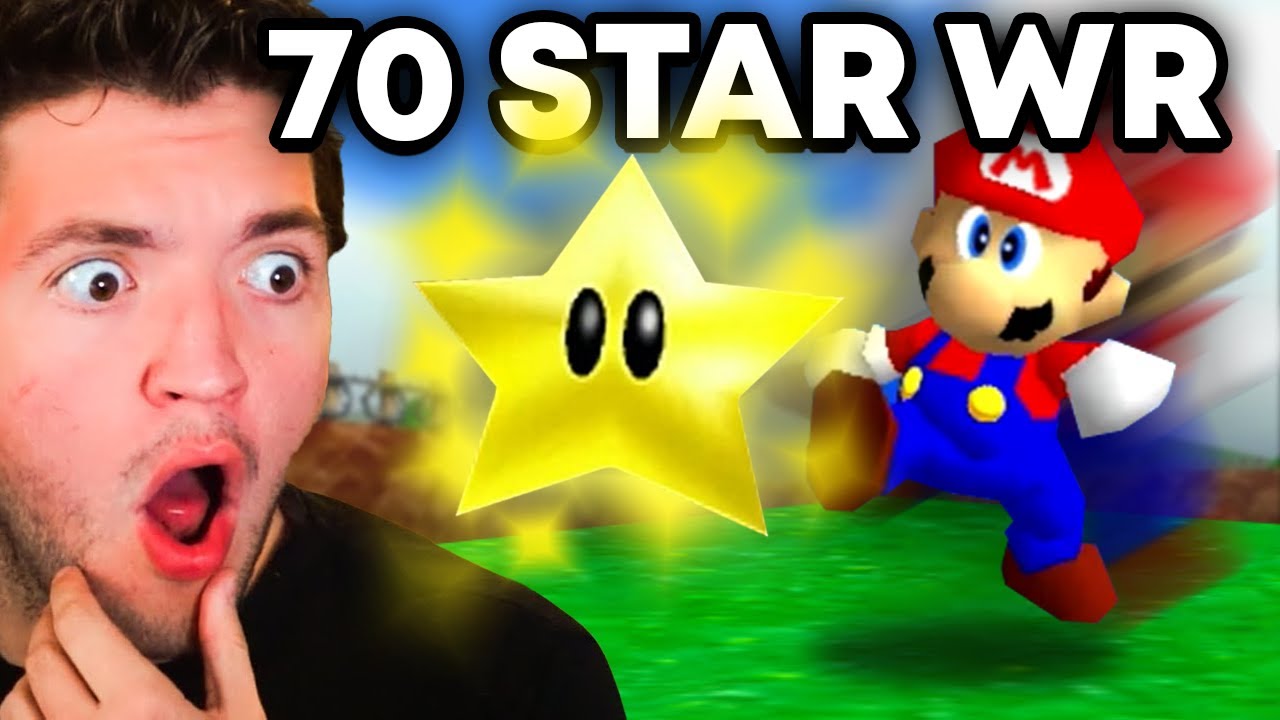 Simply reacts to the NEW 70 Star World Record Speedrun by Ikori