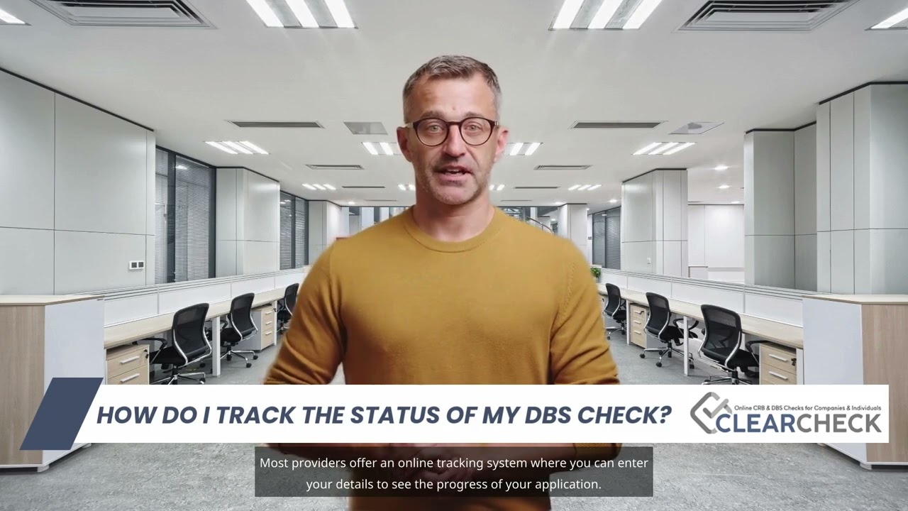 How do I track the status of my DBS check?