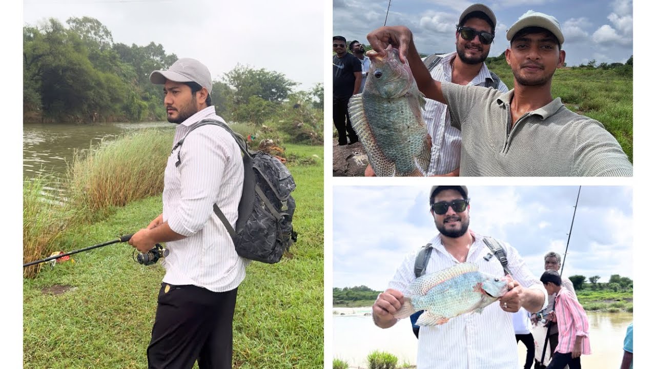 Hunting big tilapias 🦈🎣 Mini Vlog  |@Kingfisherworld7| #shorts #fishing #vlog