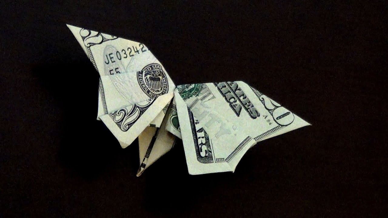 Dollar Origami Butterfly Tutorial - How to fold a Dollar into a Butterfly