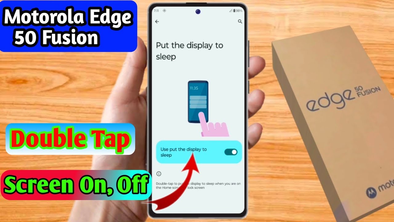 moto edge 50 fusion double tap screen on off, moto edge 50 fusion double tap setting