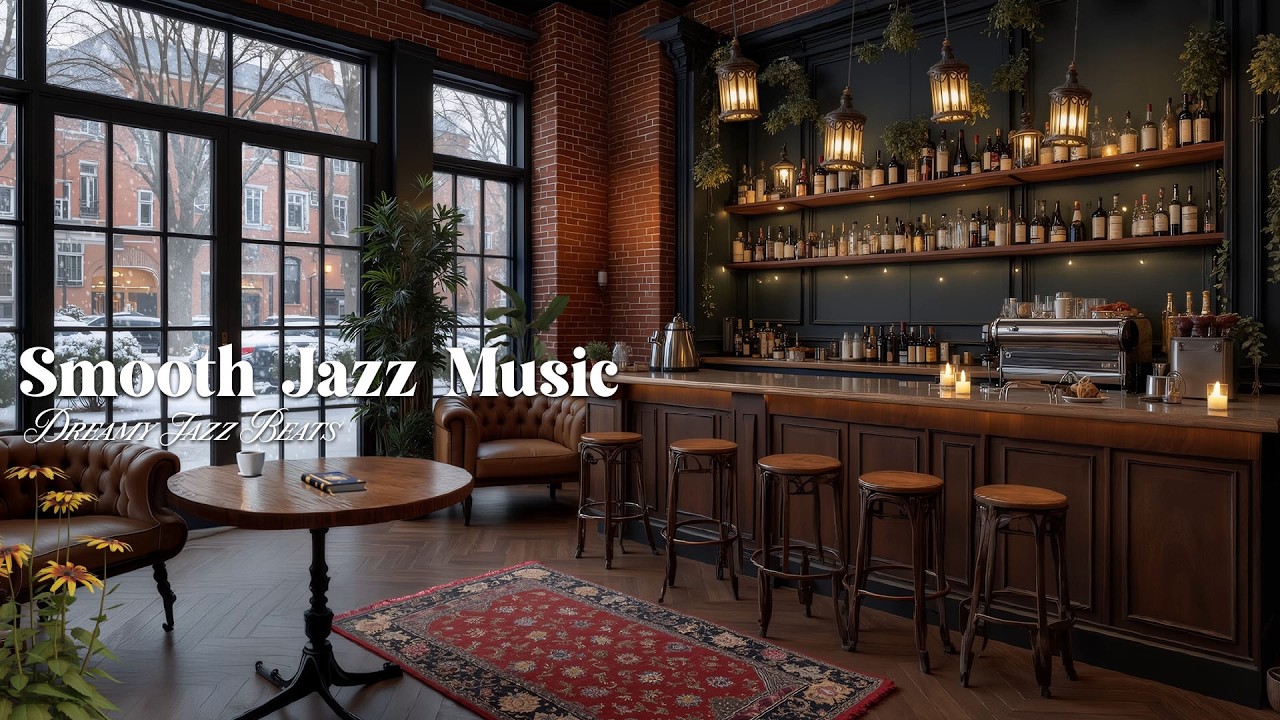 Winter Jazz Cafe ❄️ Soft Piano Music for Deep Focus, Cozy Coffee Shop Ambience for Study & Work