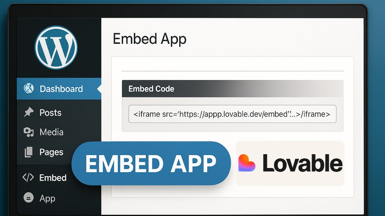 Как встроить веб-приложение Lovable.dev на сайт WordPress | Пошаговое руководство