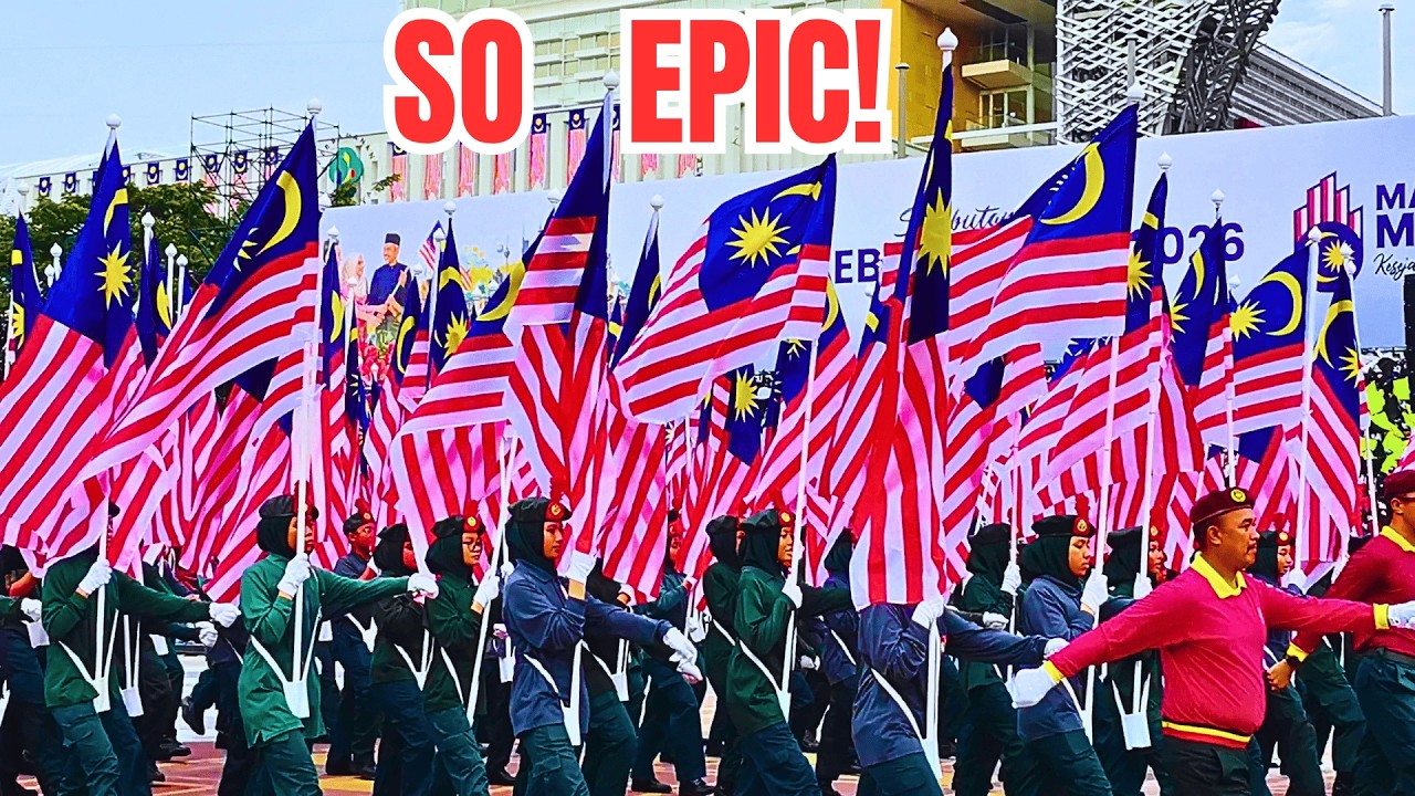 Sea of Flags! Merdeka Parade Rehearsal Day 3 Part 1