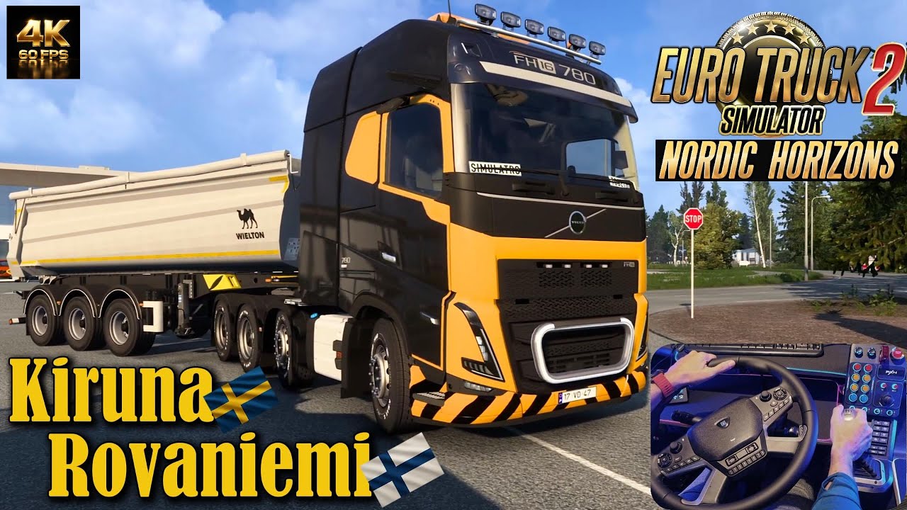 Gameplay Kiruna Rovaniemi with Hori Truck|Nordic Horizons|Euro Truck Simulator 2|