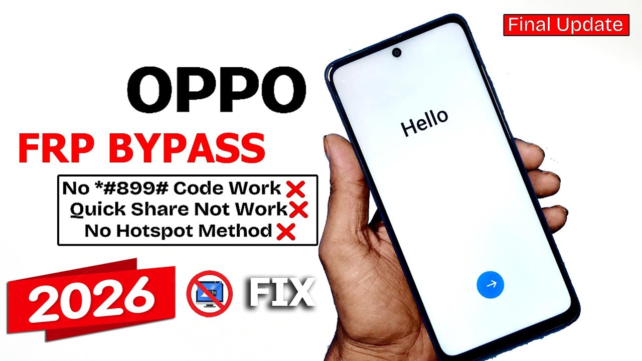 Oppo Frp Bypass 2026 | Final Update | Gmail Account Unlock Android 14/15| *