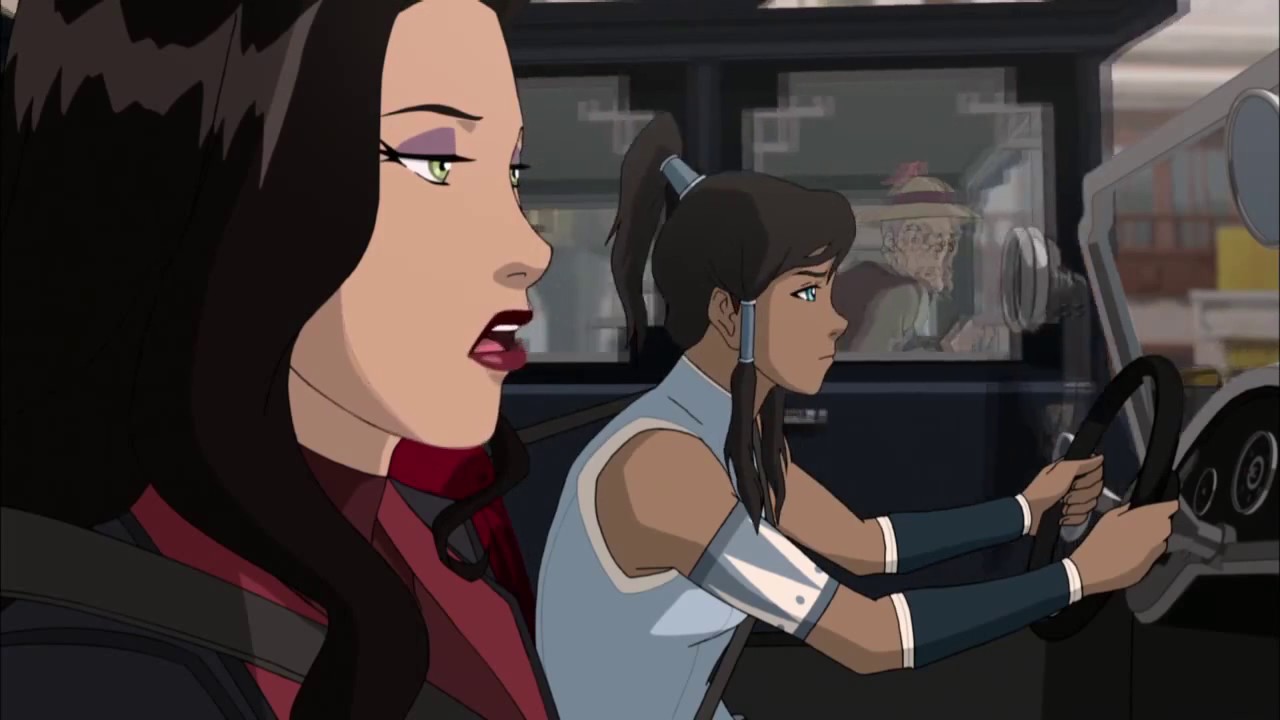 Korra y Asami, charla entre chicas
