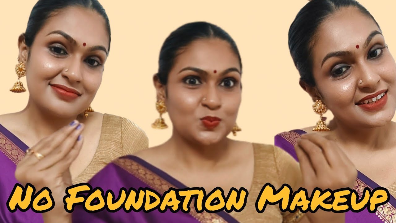 No Foundation wedding guest makeup look Full face of makeup using concealer #grwn #makeup #tutorial