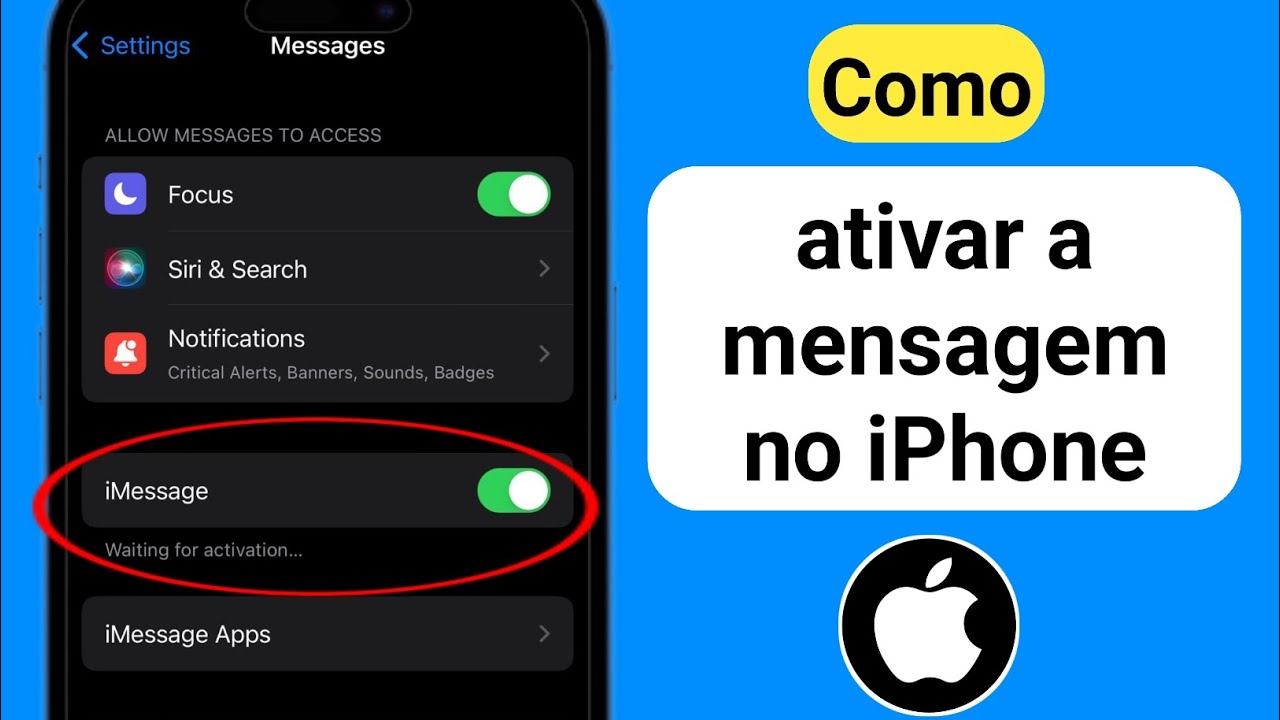 Como ativar o iMessage no iPhone (2024) | Habilite o iMessage no iPhone