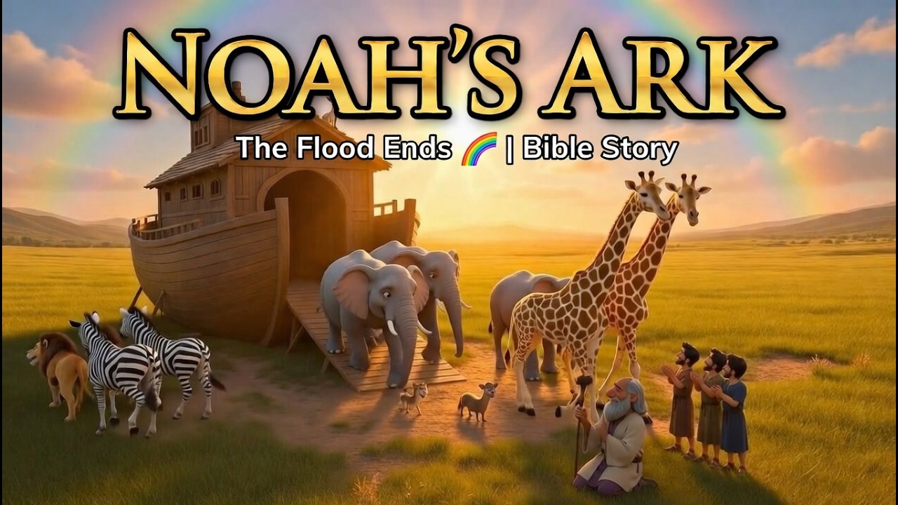 The Great Flood 🌈 | God’s Promise | Animated Bible Story for Kids (Genesis 7–9)
