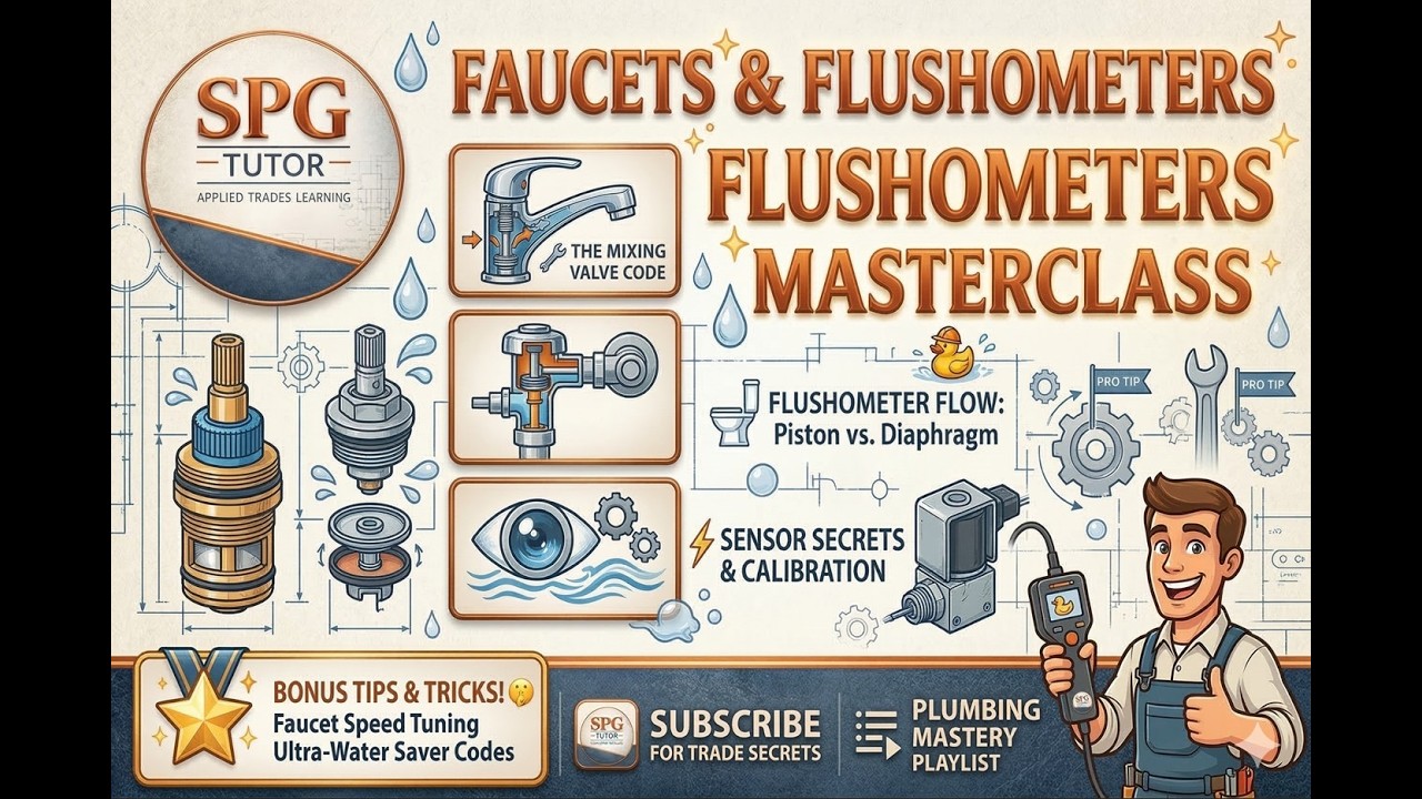 Installing and trouble shooting faucets and Faucets and flushometers for plumbers.