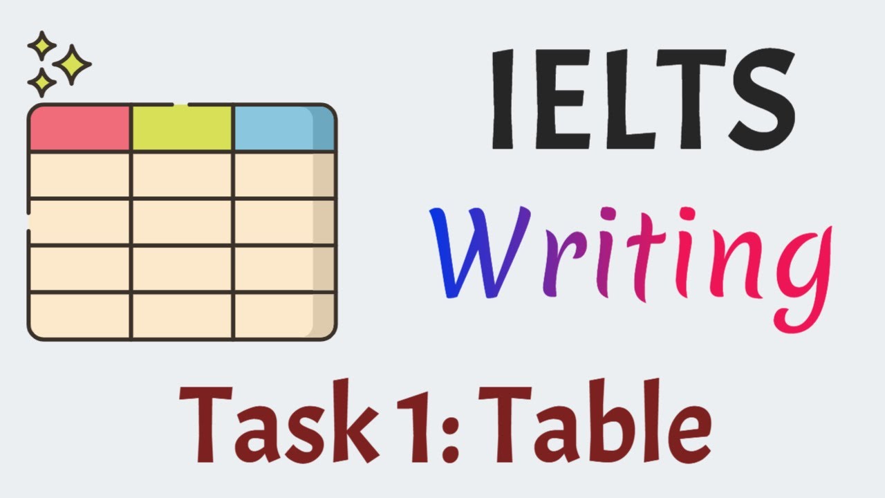 IELTS Writing Task 1: Table