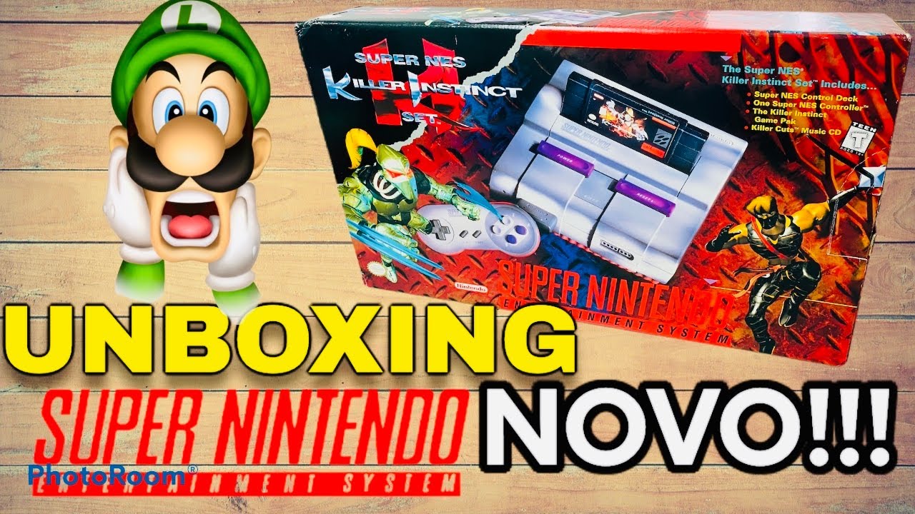 Unboxing Super Nintendo NOVO! Raro em 2020!