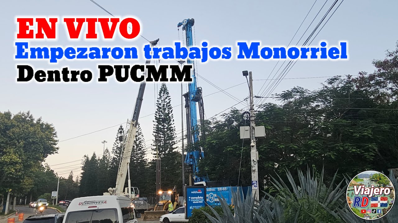 En vivo ¡Por fin! Empezaron los trabajos en los terrenos de la Universidad PUCMM