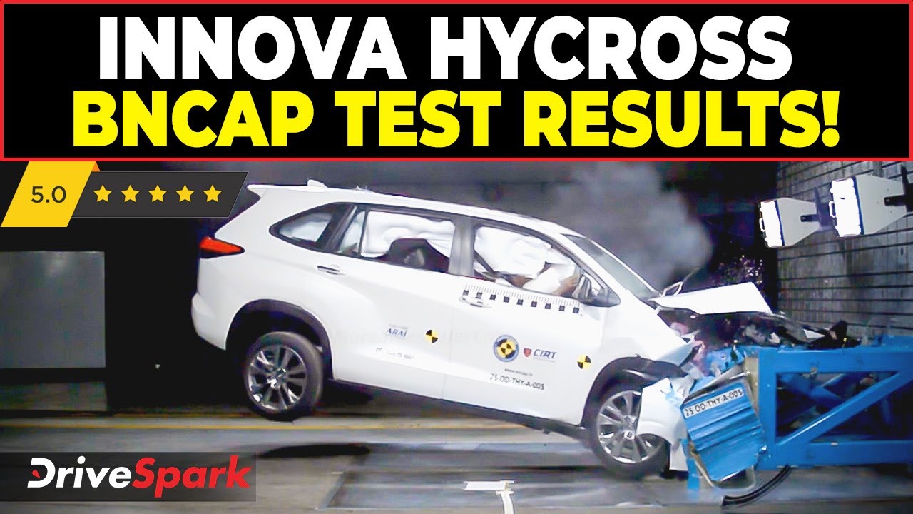 Toyota Innova Hycross Safety Ratings 2025 | Bharat NCAP 5-Star Crash Test & Features