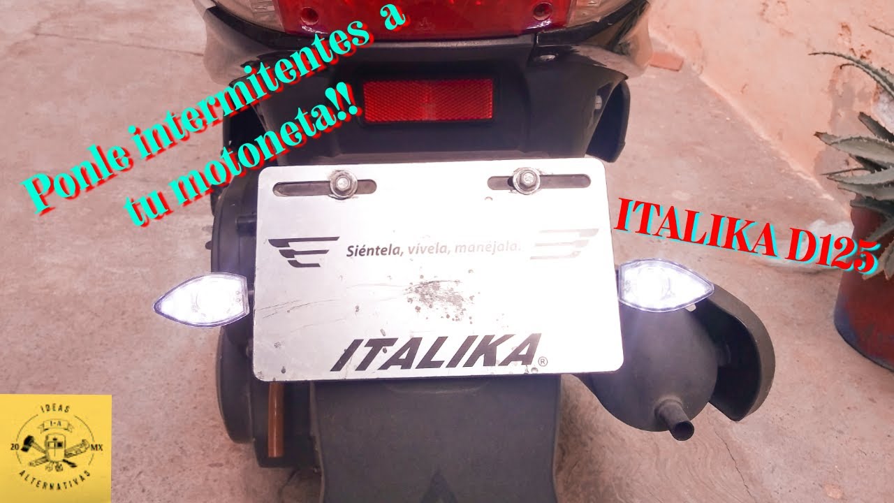 diy como ponerle intermitentes a tu motoneta D125 | IDEAS ALTERNATIVAS