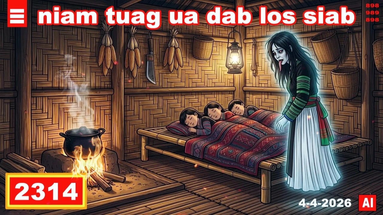 dab hais hmoob - 2314 - 4-4-2026 niam tuag ua dab los saib, แม่กลับมาหา, Mom came back.