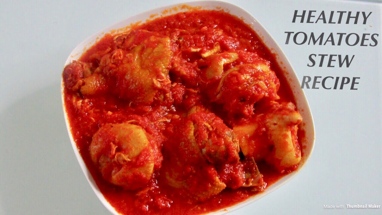 Oli-Less Tomatoes Stew Recipe| How To Make No Frying Stew