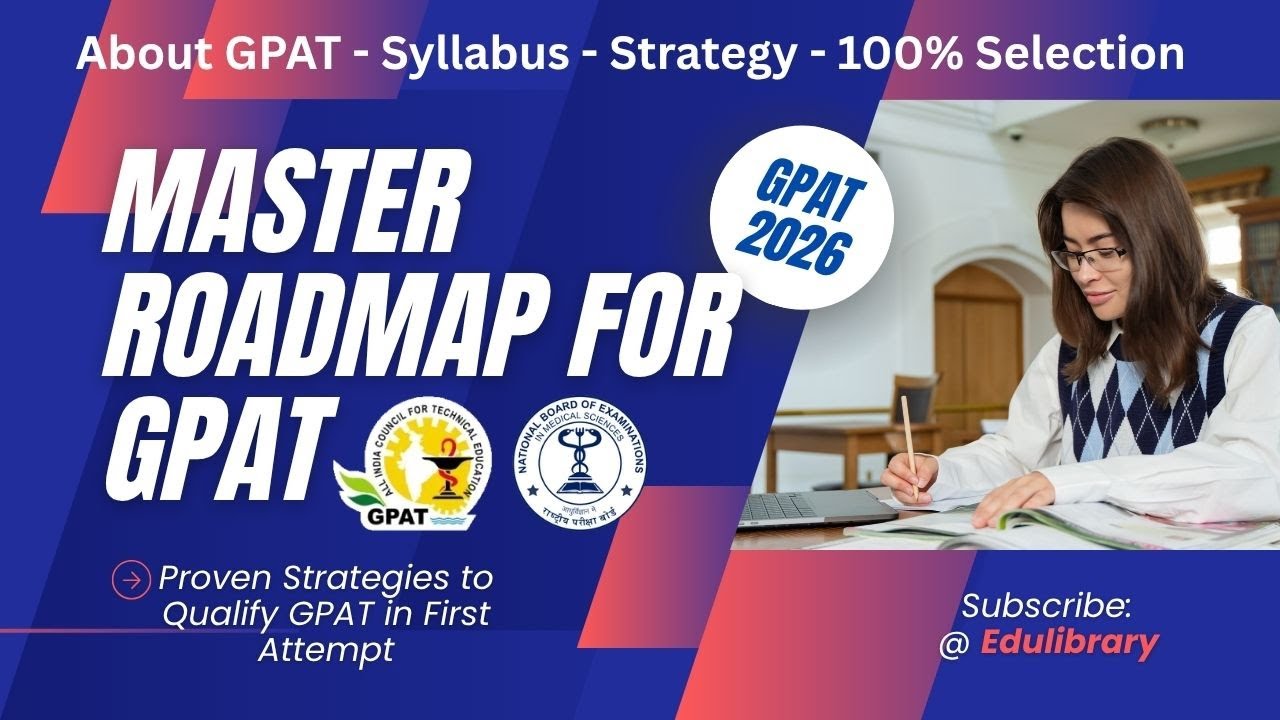 Master Roadmap for GPAT 2026 | Proven Strategy to Crack GPAT in First Attempt!!