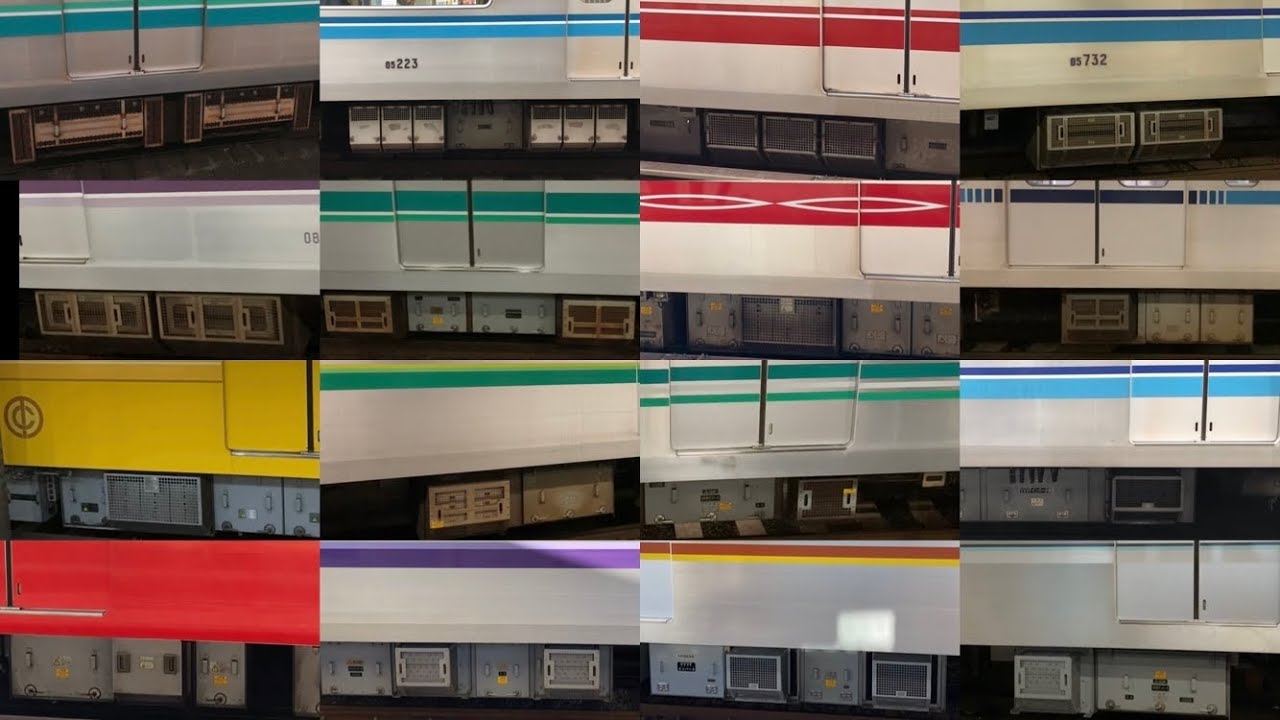 営団〜東京メトロ・歴代車両VVVF他加速音メドレー(登場年順54連発) / Tokyo-metro VVVF sounds