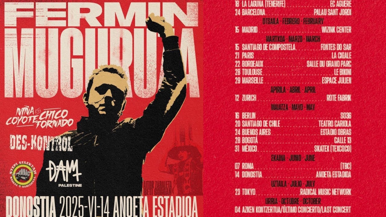 FERMIN MUGURUZA 🔴 40 Urte | Anoeta, Donostia | 2025-06-14 | KONTZERTU OSOA 🔴CONCIERTO COMPLETO