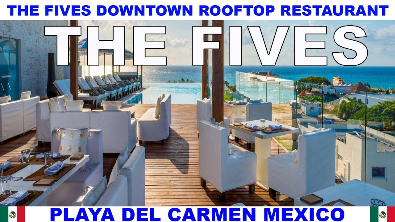 Ресторан на крыше отеля The Fives Downtown — лучший ресторан на крыше в Плайя-дель-Кармен, Мексика.