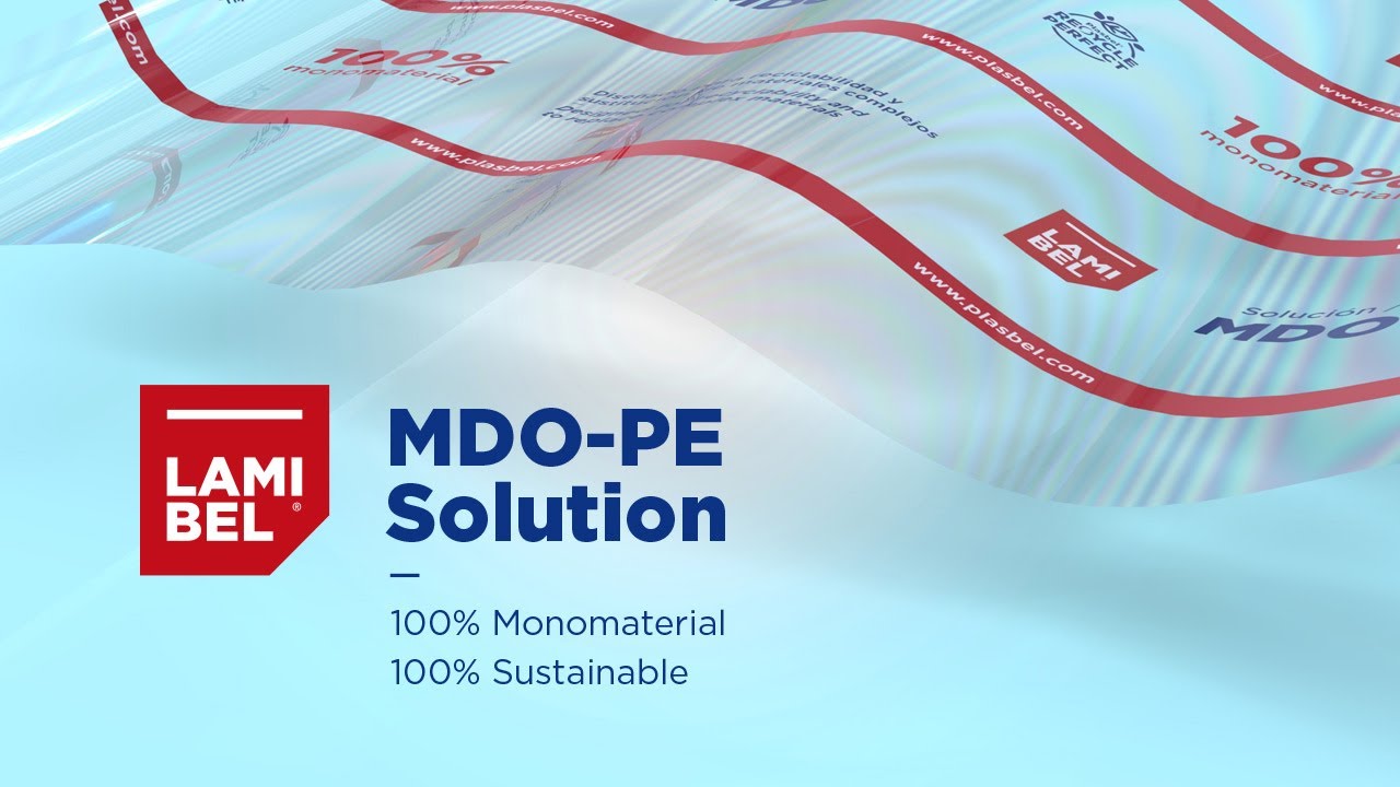 Lamibel MDO-PE, 100% Monomaterial, 100% Sustainable.