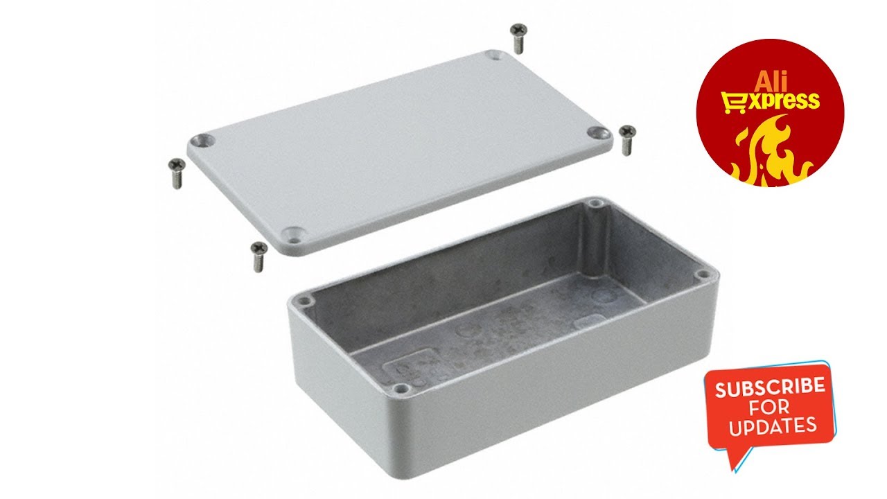 1590b hammond aluminum enclosure for DIY stompboxes (fx pedals) - Aliexpress unboxing (Quick Look)
