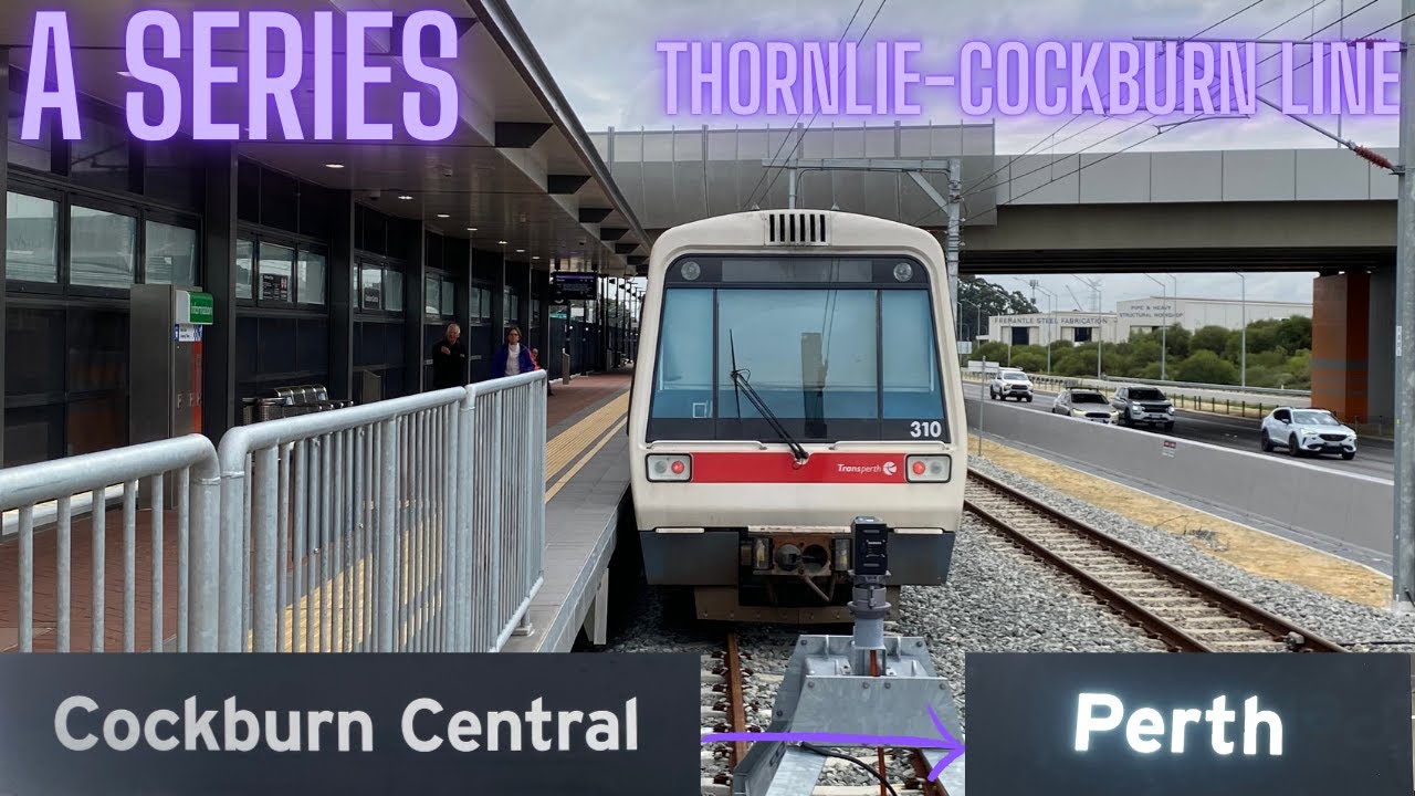 Cockburn Central to Perth on an A Series: Thornlie-Cockburn Line: Transperth Trains