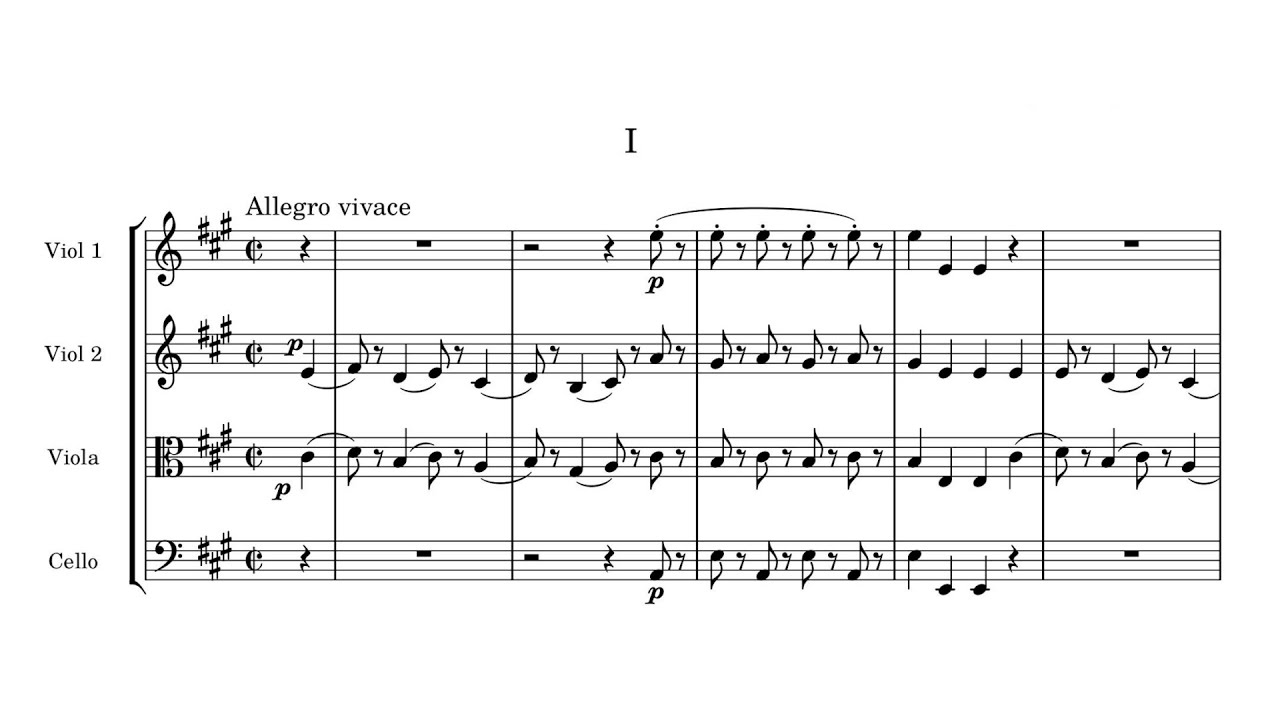 Franz Krommer – String Quartet in A major, Op.18 No.2