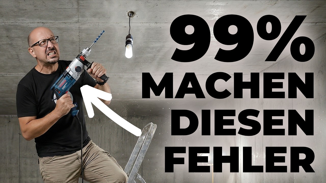 Der gr&ouml;&szlig;te Fehler beim Bohren in Beton &ndash; fast jeder macht ihn