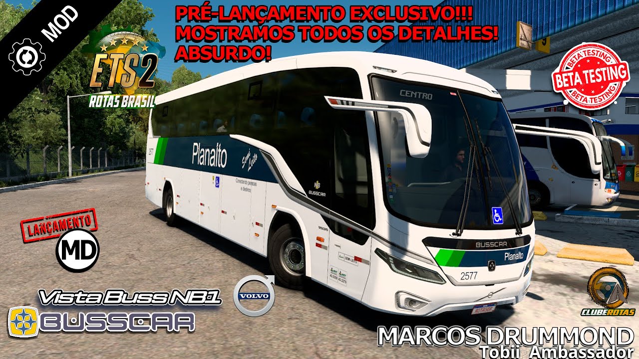 Clube Rotas - Lançamento! PRIMEIRA MÃO: O Novo Busscar Vista Buss NB1 Volvo Realista!