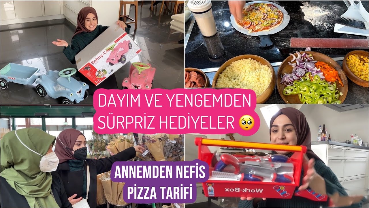 DAYIM ve YENGEMDEN DEV EV HEDİYESİ & ÇOCUKLARA SÜRPRİZ 🥺, ANNEMDEN NEFİS PİZZA TARİFİ