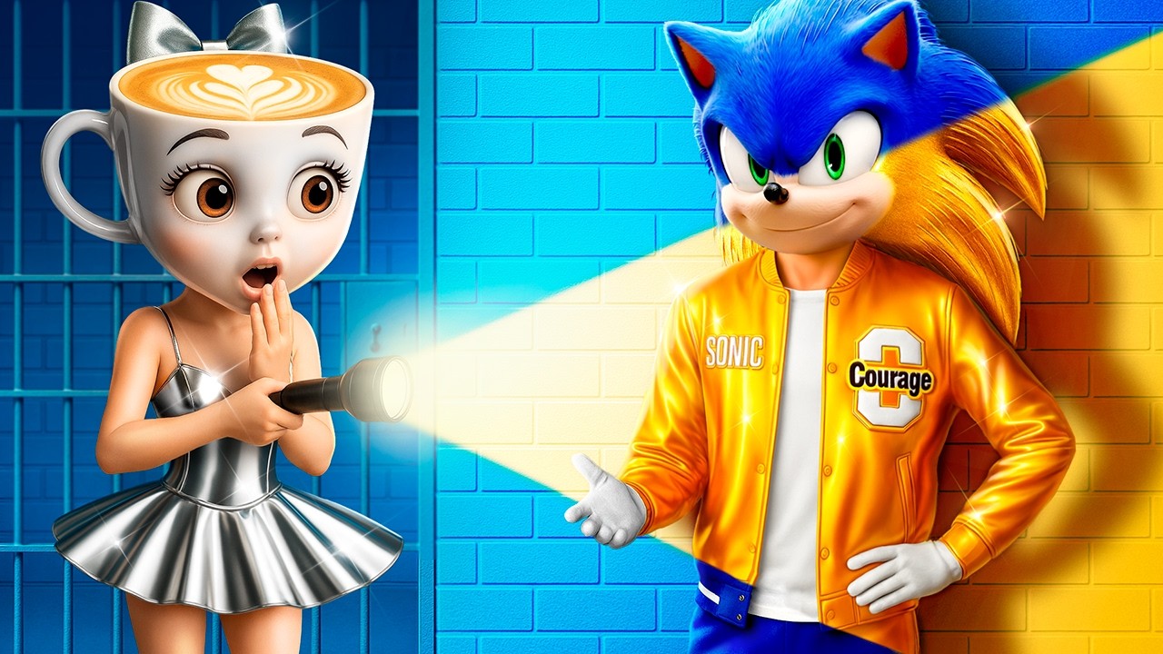 Giga Rich Sonic vs Poor Ballerina Cappuccino! Secrets of GLOW UP in college