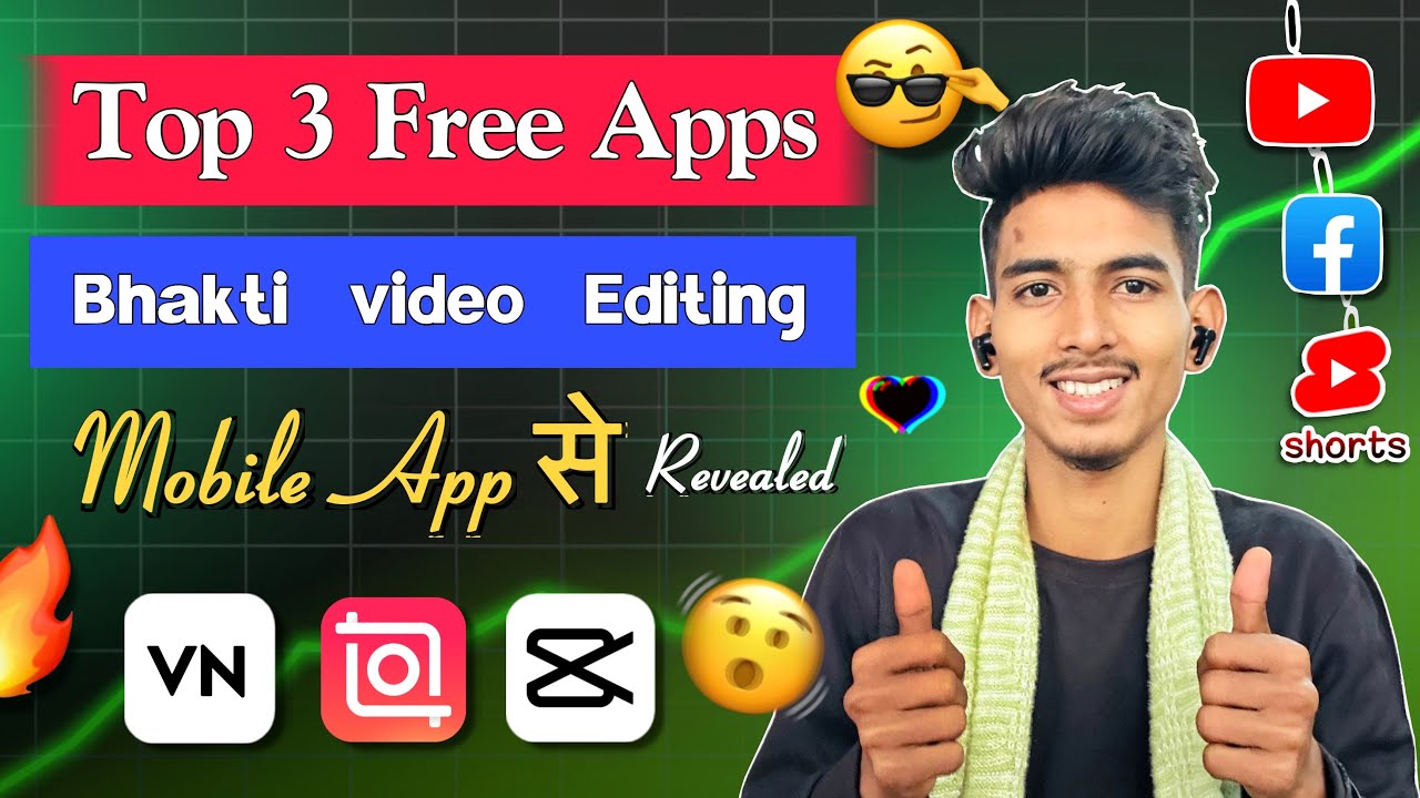 Top 3 Free Apps For Bhakti Video Editing ( Mobile App Revealed ) 😎❤️✅