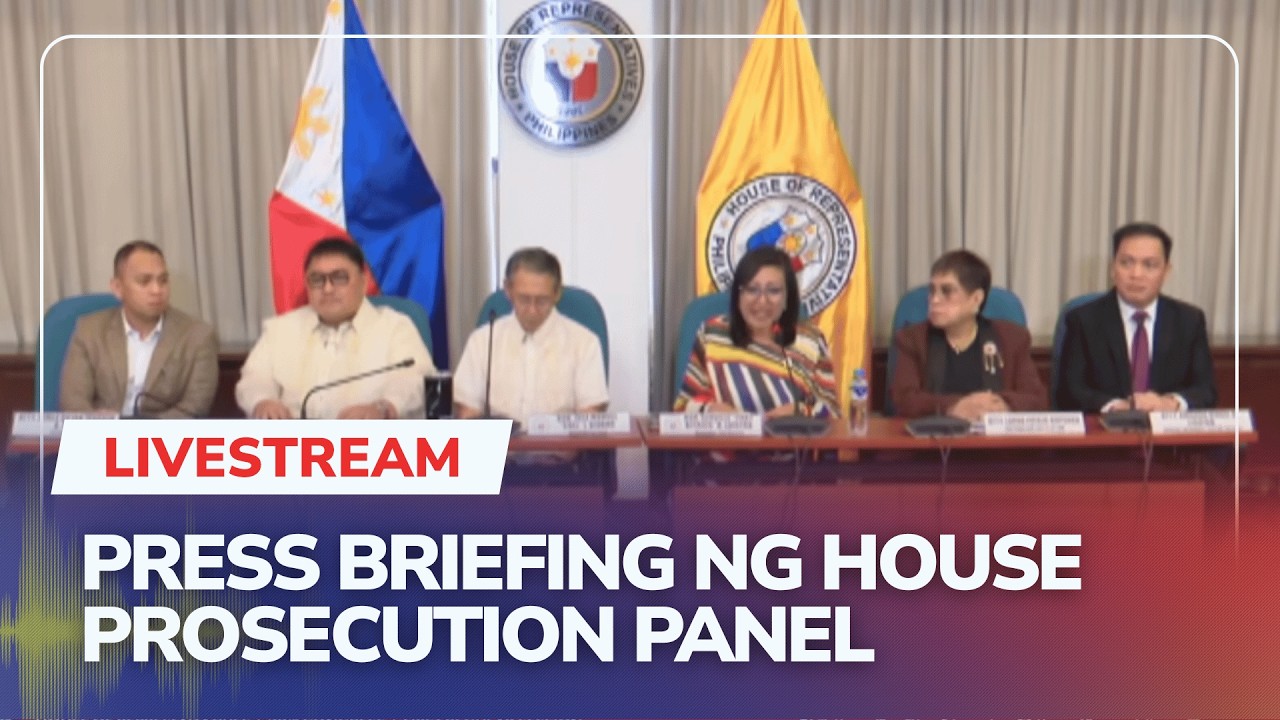 LIVE: House prosecution panel holds press briefing | DZMM Teleradyo (11 June 2026)