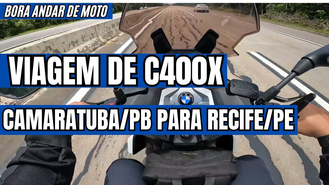 De Barra de Camaratuba a Recife de BMW C400X — Consumo real, estrada e desempenho com garupa!