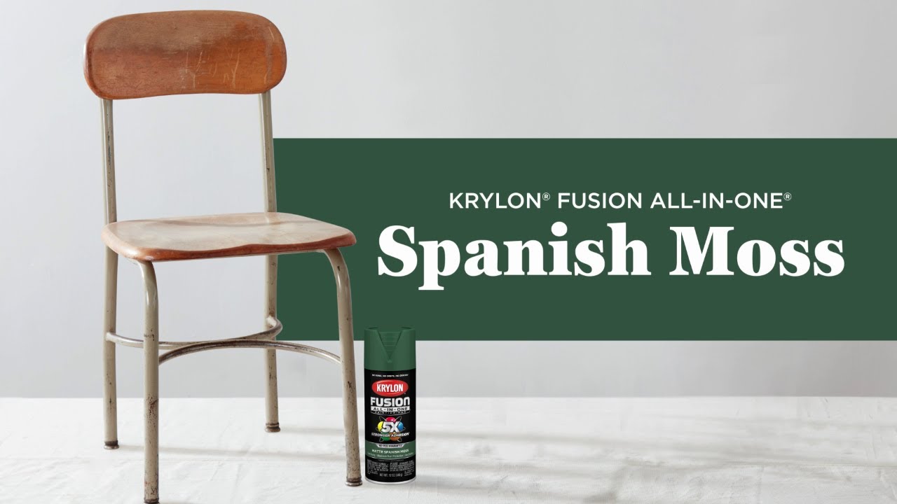 Refreshing Old Chair with Krylon&reg; Fusion All-In-One&reg; Spanish Moss