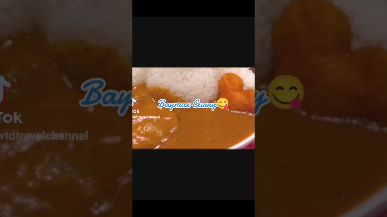 My lunch for today , Baymax Curry: Butter chicken curry (sweet), beef curry (medium hot) #disneyfood