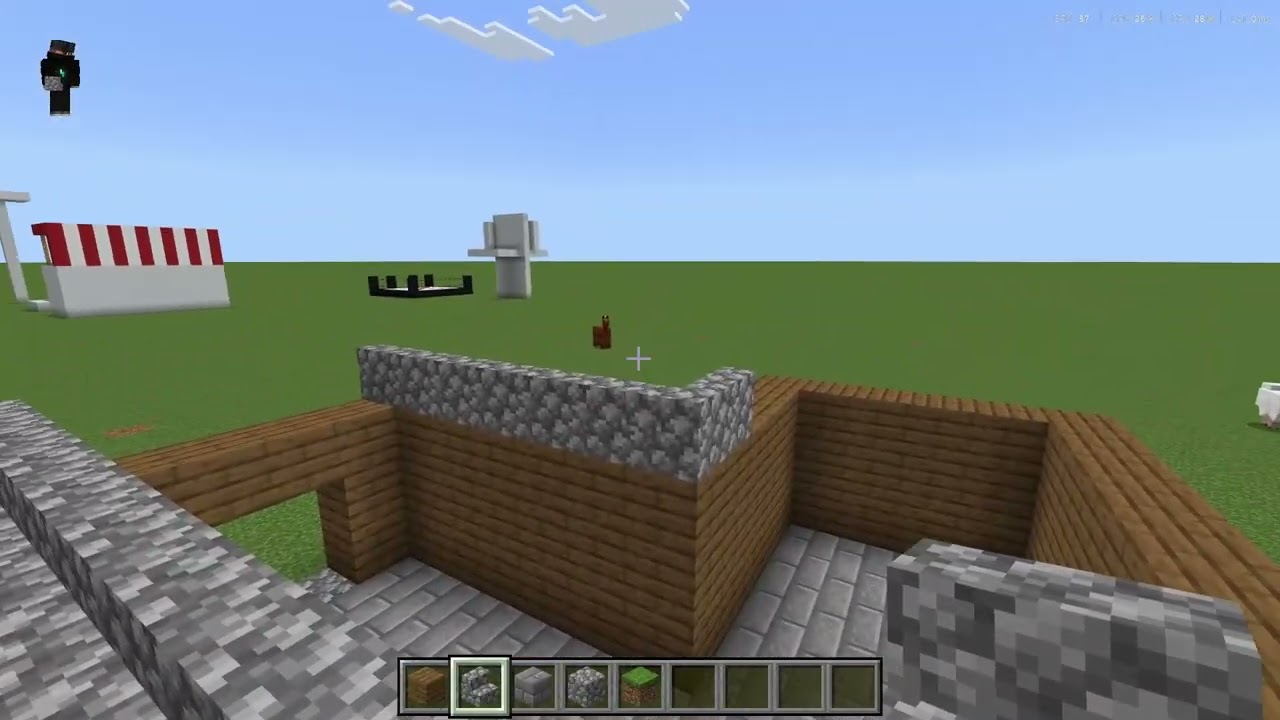 Jag bygger 1 hus i Minecraft