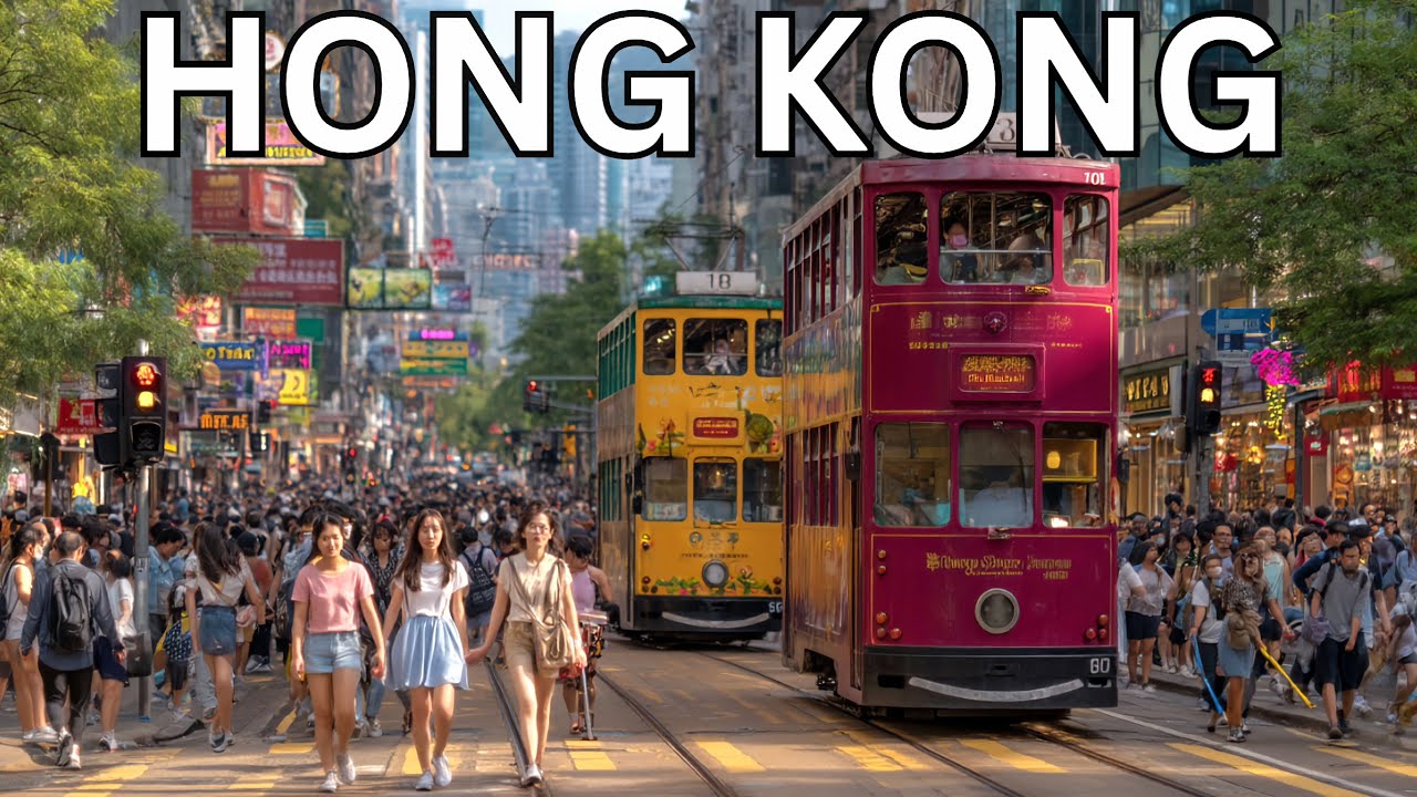 🇭🇰😱🤯 Hong Kong TRAM Journey! 🚋 香港The Iconic Double-Decker Tram In The World’s Most Expensive City 💸