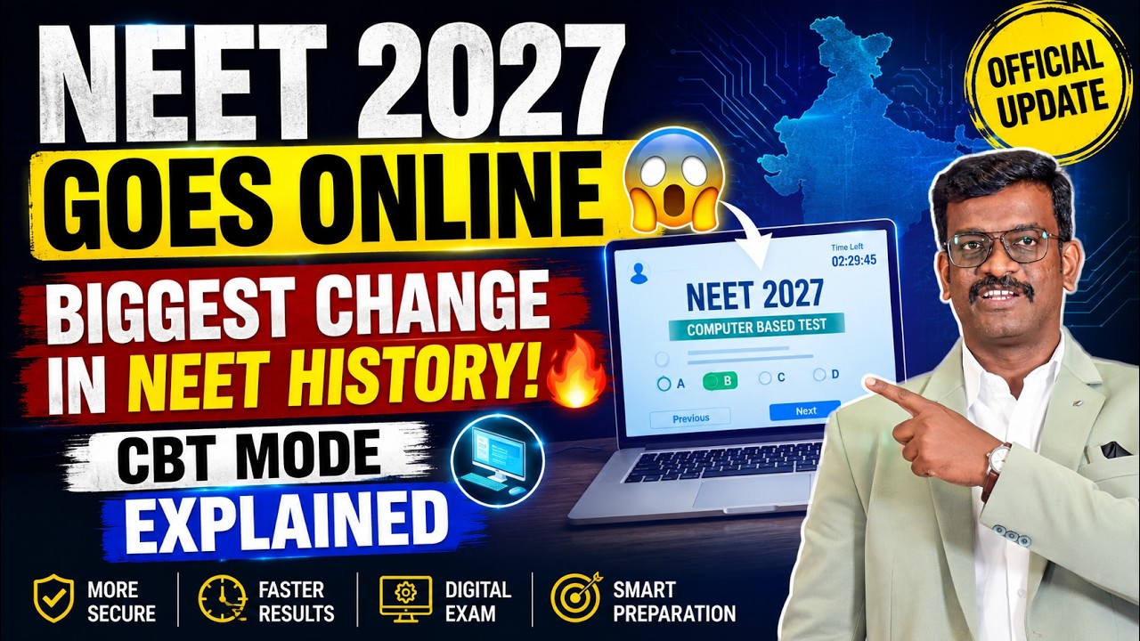 NEET 2027 Goes Online 😱 Biggest Change in NEET History🔥 CBT Mode Explained - New Online Pattern