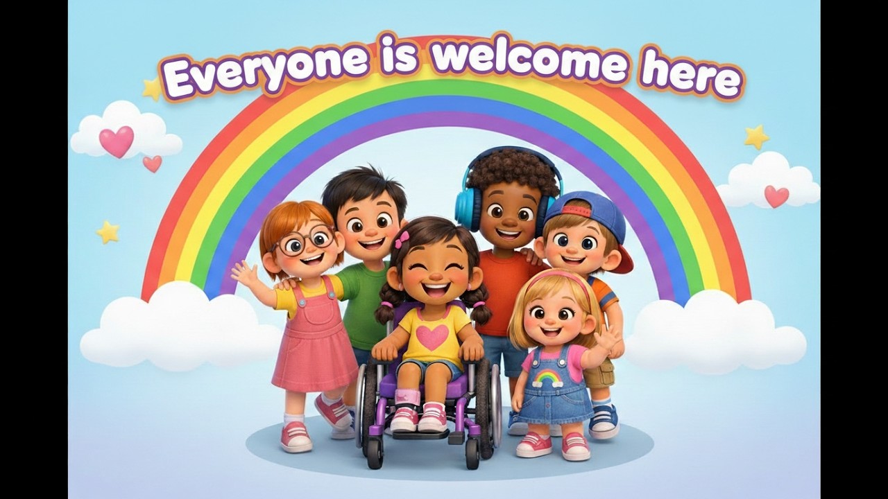 Everyone Belongs Here 🌈 | Inclusive Kids Song About Diversity