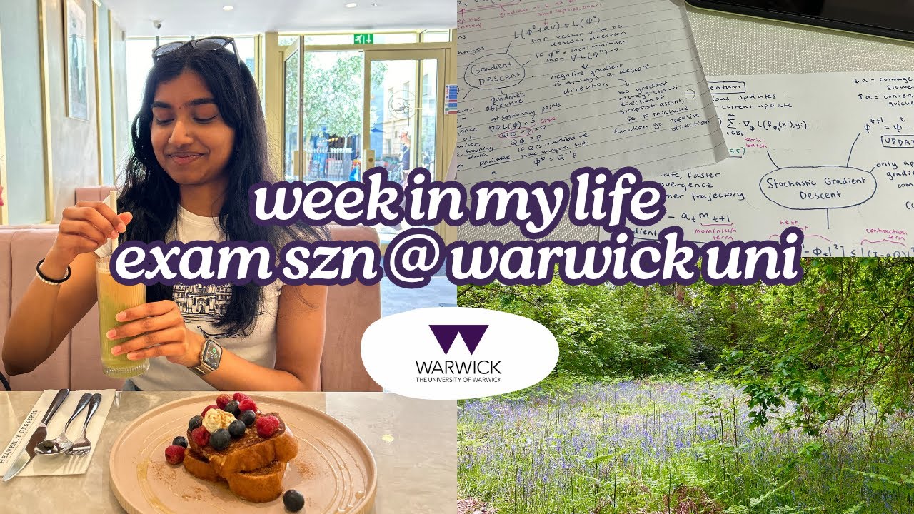 📚🍒 week in my life studying for exams | warwick uni epp student [vlog]