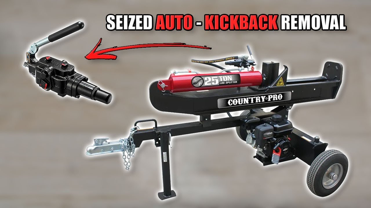 Log Splitter Control Valve - Auto Kickback to Manual Conversion